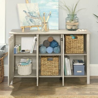Sauder Select 30"H Storage Cabinet with 4 Shelves, Chalk Oak (433932)