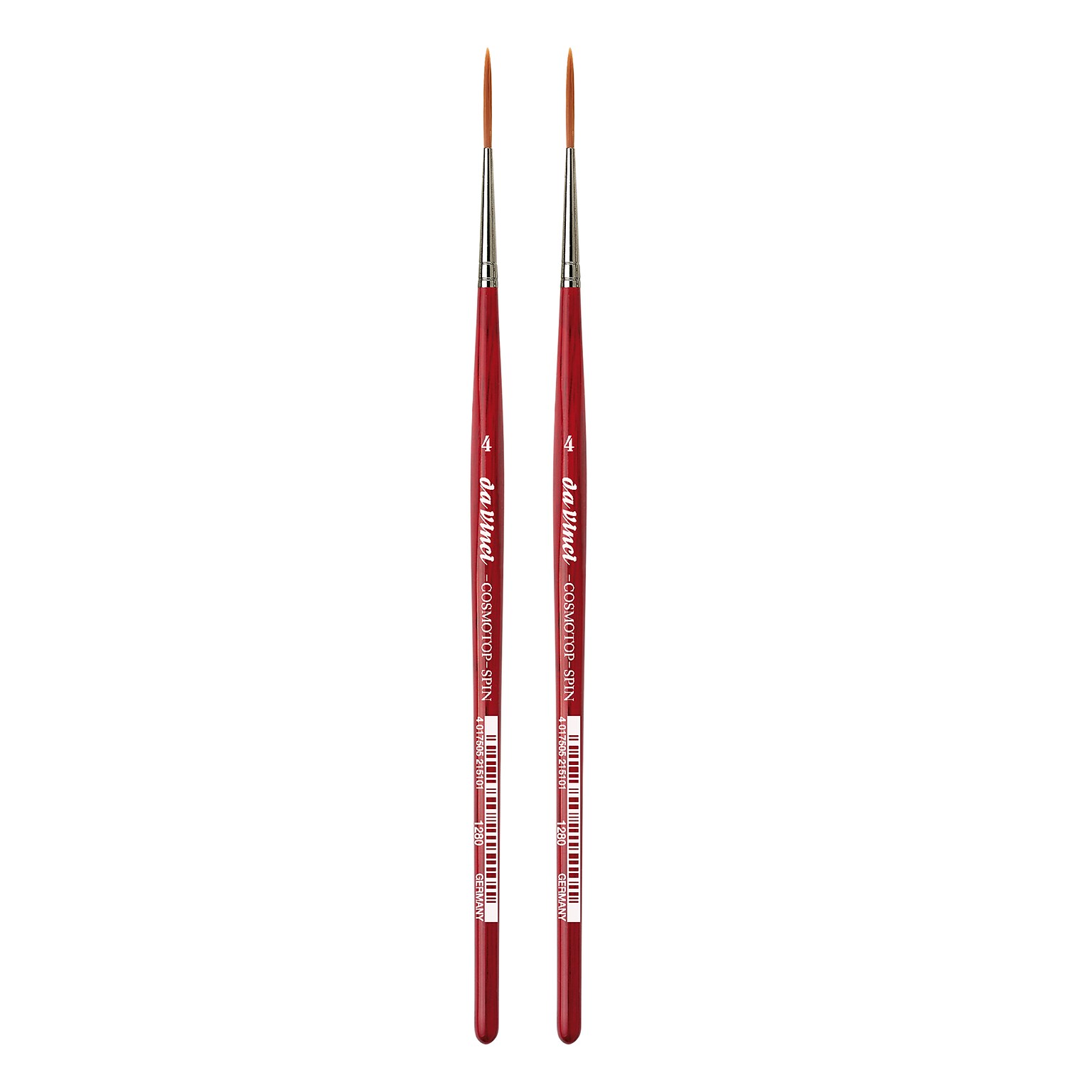 da Vinci COSMOTOP-SPIN Mixed Media Synthetic Bristle, Rigger Brushes, 2/Pack (DVXVA12804-2)