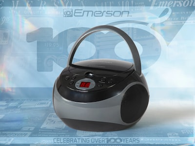 Emerson Bluetooth Boombox Radio, Blue (EPB-3003 BLUE)