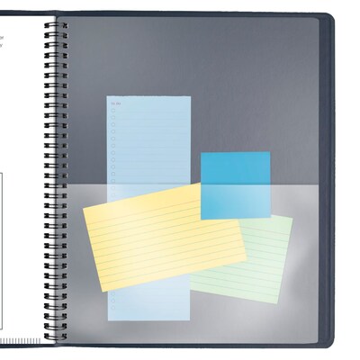 2026 AT-A-GLANCE 9" x 11" Calendar Year/Monthly Planner, Faux Leather Cover, Navy (70-260-20-26)