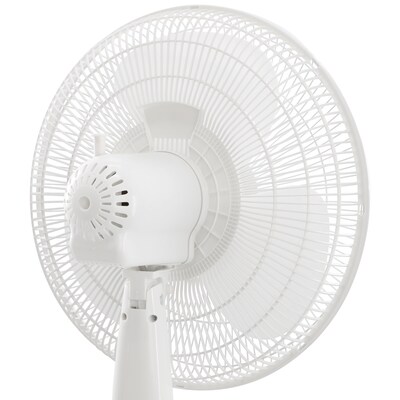 Vie Air 16" Oscillating Pedestal Fan, 3-Speed, White (938122390M)
