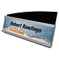 Deflect-O Nameplates Holder, Silver and Black Plastic, Each (89105)