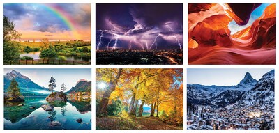 Custom Luxe Amazing Nature Stapled Wall Calendar
