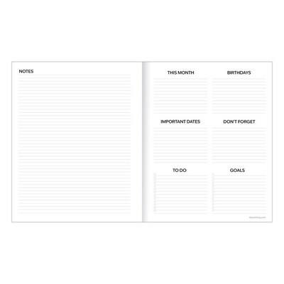 2027 TF Publishing Denim 6.5" x 8" Monthly Standard Planner, Paperboard Cover, Multicolored (27-4202)