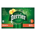 Perrier Carbonated Mineral Water, Peach, 330 ml, 8/Pack (12350540)