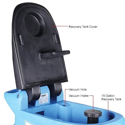Global Industrial Auto Walk-Behind Floor Scrubber, 18" Cleaning Path (641263)
