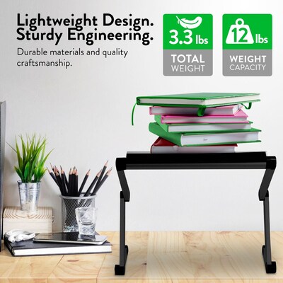 Uncaged Ergonomics WorkEZ Cooling Laptop Lap Desk, Executive Black (WEEB)