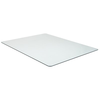 Mind Reader Carpet & Hard Floor Chair Mat, 36" x 46", Clear Tempered Glass (TGC4636-CLR)