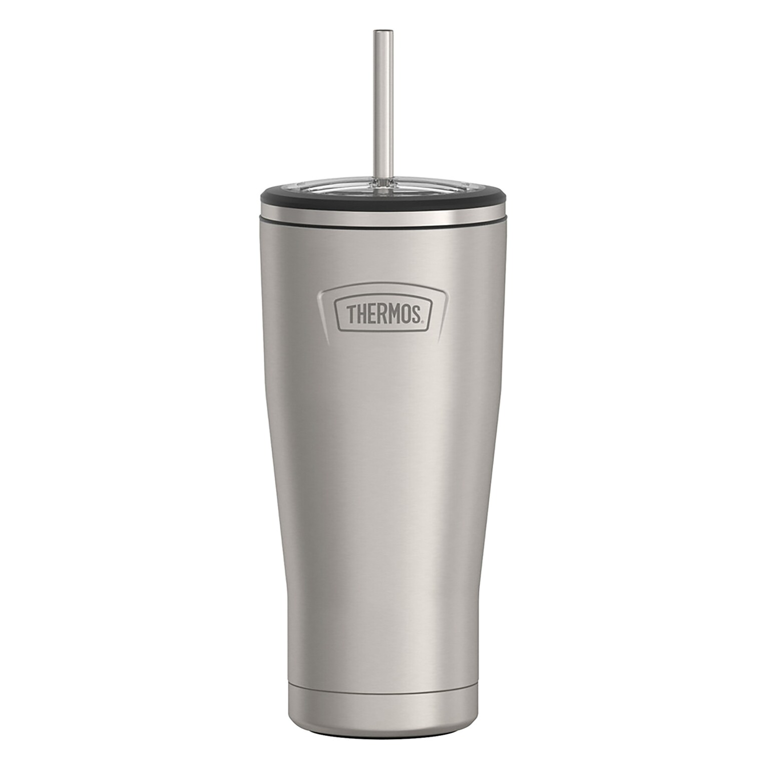 Thermos Icon Stainless Steel Vacuum Insulated Cold Tumbler with Straw, 24 oz., Matte (IS1112MS4)