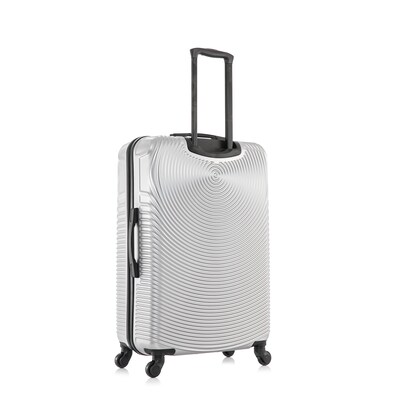 DUKAP Inception 29.29" Hardside Suitcase, 4-Wheeled Spinner, TSA Checkpoint Friendly, Silver (DKINC00L-SIL)