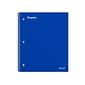 Staples Premium 1-Subject Notebook, 8.5" x 11", College Ruled, 100 Sheets, Blue, 12/Carton (TR20951CT)