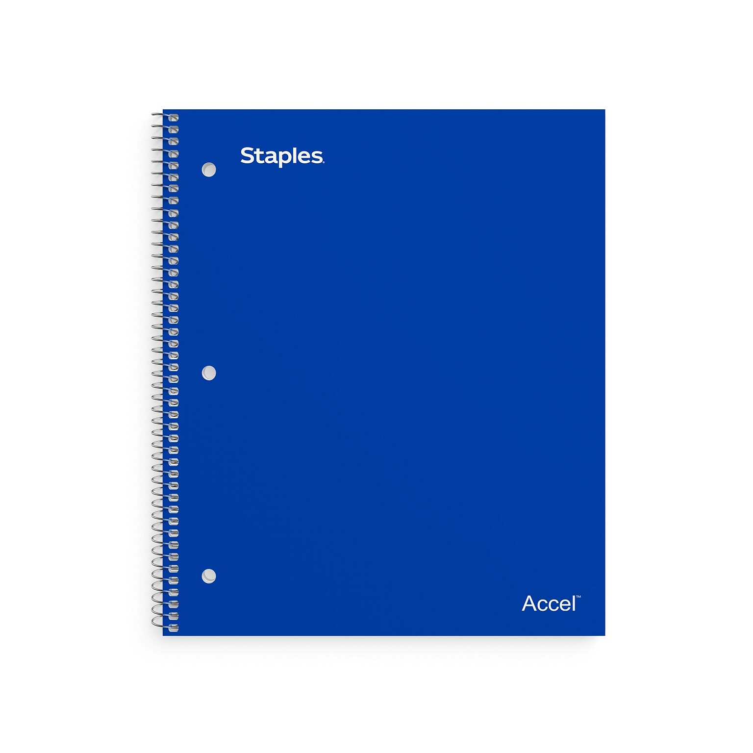 Staples Premium Poly 1-Subject Notebook, 8.5 x 11, College Ruled, 100 Sheets, Blue (ST20951D)