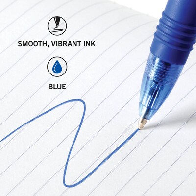 Zebra Z-Grip Retractable Ballpoint Pen, Medium Point, 1.0mm, Blue Ink, 96/Pack (22296)