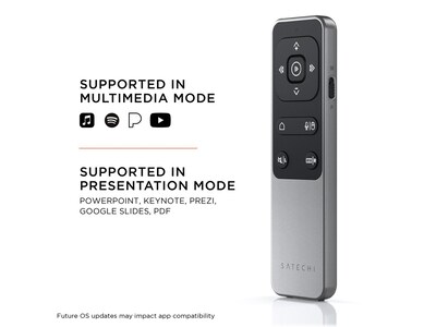 Satechi R2 ST-BTMR2M Remote Control, Space Gray (ST-BTMR2M)