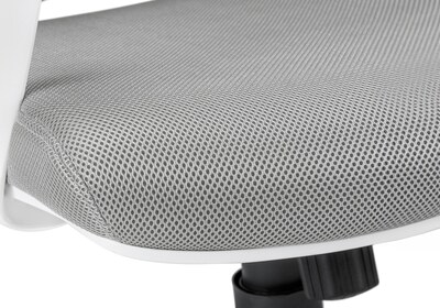 Monarch Specialties Inc. Ergonomic Mesh Computer and Desk Chair, Grey/White (I 7225)
