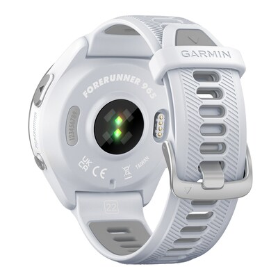 Garmin Forerunner 965 Smartwatch, GPS, 47mm, Whitestone & Powder Gray Silicone Band (010-02809-01)