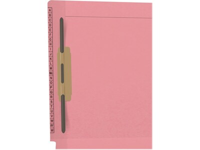 Medical Arts Press Kardex Match Reinforced End Tab File Folder, Letter-Size, Pink, 50/Box (F1180-PNK)