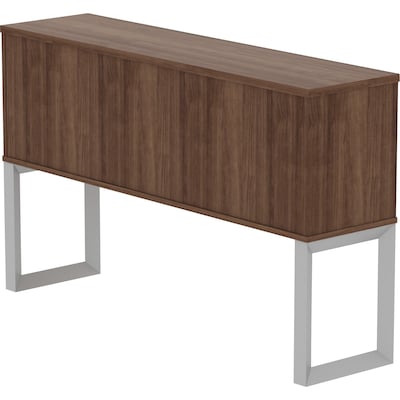 Lorell Relevance Series 59"W Freestanding Hutch, Walnut (LLR16240)