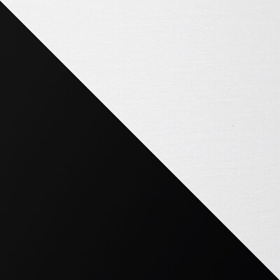 Simple Designs Black Stick Lamp Fabric Shade, White (LT2040-BAW)
