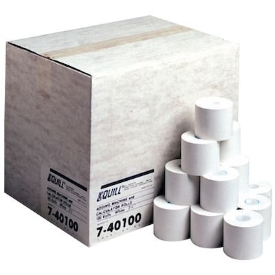 Quill Brand® Calculator/Add Machine Rolls, 2-1/4Wx150 ft., 100 Rolls/Carton (740100)