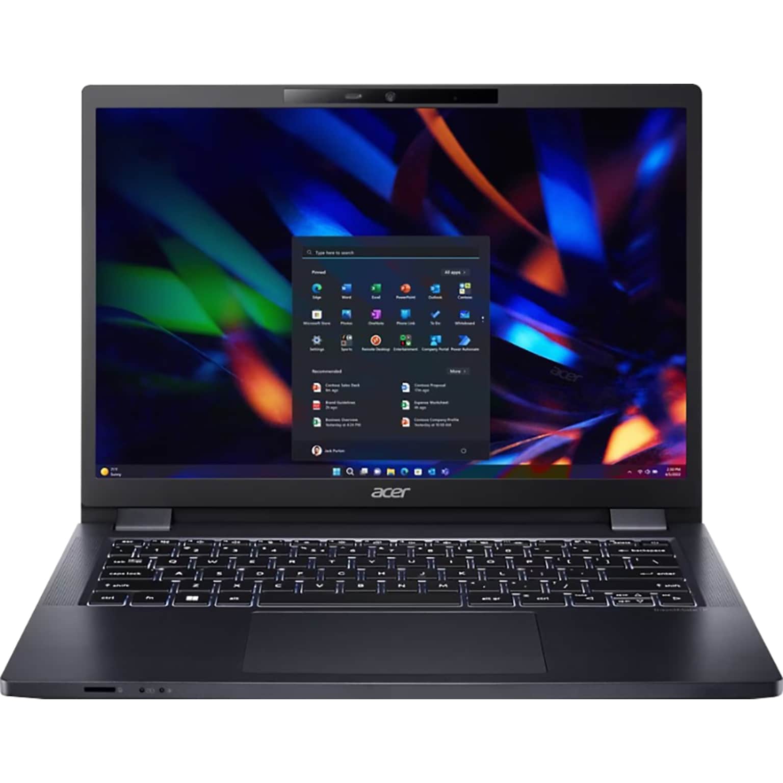 Acer TravelMate P4 16 LCD Laptop, Intel Core Ultra 5 125U, 16GB RAM, 512GB SSD, Windows 11 Pro, Blue (NX.B9AAA.001)