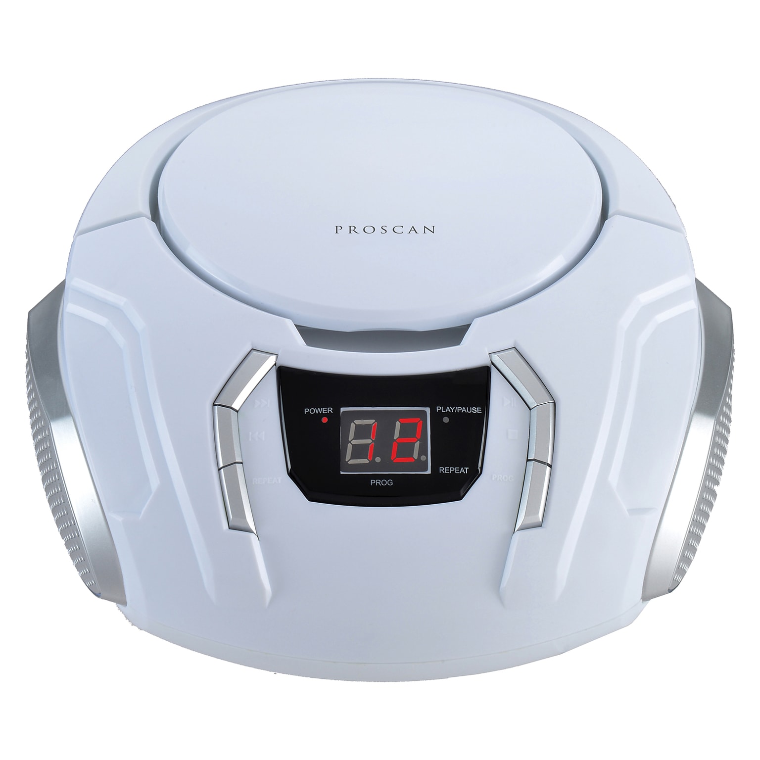 Proscan CD/Radio Boom Box, White (PRCD261WHTE)