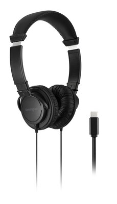 Kensington Classic USB-C Headphones, Black, 10/Pack (K97458WW)