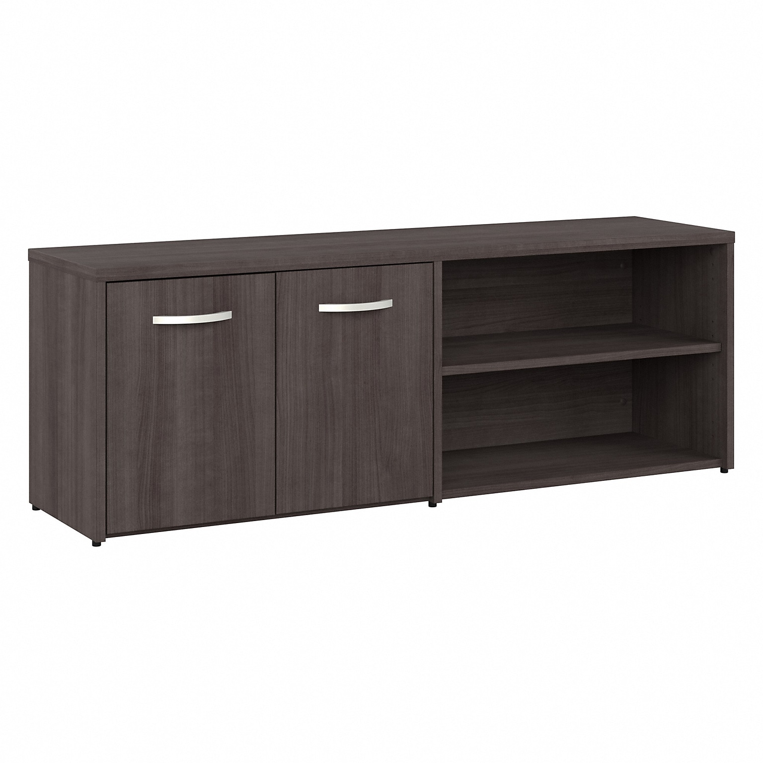 Bush Business Furniture Studio A 21 Low Storage Cabinet with 4 Shelves and Doors, Storm Gray (SDS160SG-Z)