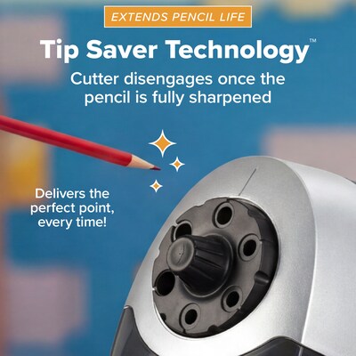 Bostitch SuperPro 6 Electric Pencil Sharpener, Gray (EPS12HC)