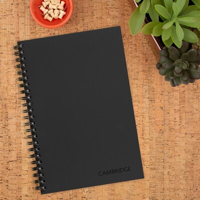 Cambridge QuickNotes Business Notebook, 5" x 8", Legal Ruled, 80 Sheets, Gray (06096)
