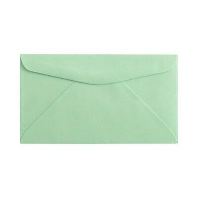 JAM Paper #6 3/4 Business Envelope, 3 5/8 x 6 1/2, Light Green, 500/Box (457611417B)