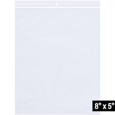 5 x 8 Reclosable Poly Bag, 4 Mil, Clear, 1000/Carton (PB7010)
