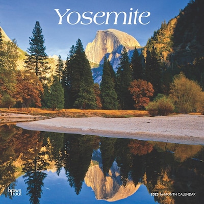 2025 BrownTrout Yosemite 12 x 24 Monthly Square Wall Calendar, (9781975475994)