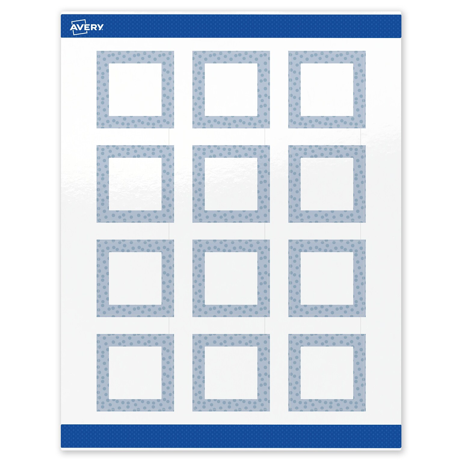 Avery Laser/Inkjet Square Multipurpose Labels, 2 x 2, White, 120/Pack (S00-F8G)