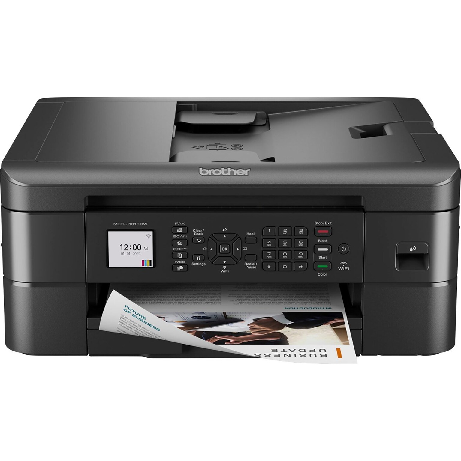 Brother MFC-J1010DW Wireless Color Inkjet Printer, All-In-One, Print, Scan, Copy, Fax (MFCJ1010DW)