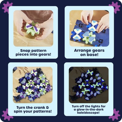 Learning Resources Gears! Gears! Gears! Spinning PatternGears, 101 Pieces/Set (LER9326)