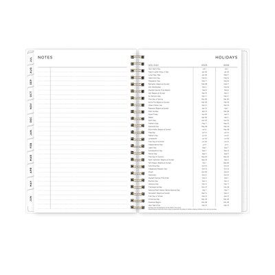 2025-2026 Blue Sky Smoke 5" x 8" Academic Year Weekly & Monthly Planner, Plastic Cover, Multicolored (133682-A26)