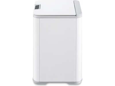 Nine Stars Plastic Sensor Trash Can, 2.6-Gallon, White (DZT-10-35)