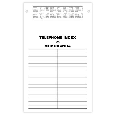 2026 AT-A-GLANCE 8" x 5" Daily Desk Pad Calendar Refill Pages, White/Black (E458-50-26)