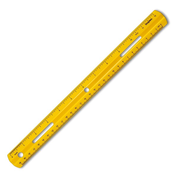 Plastic 12 Inch & Metric Ruler 12 Inch Assorted