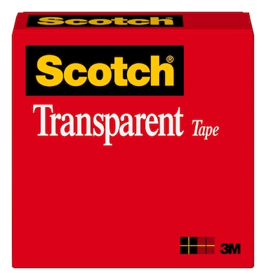 Scotch Transparent Tape, 1/2 x 72 yds, 1/Roll (122592) | Quill
