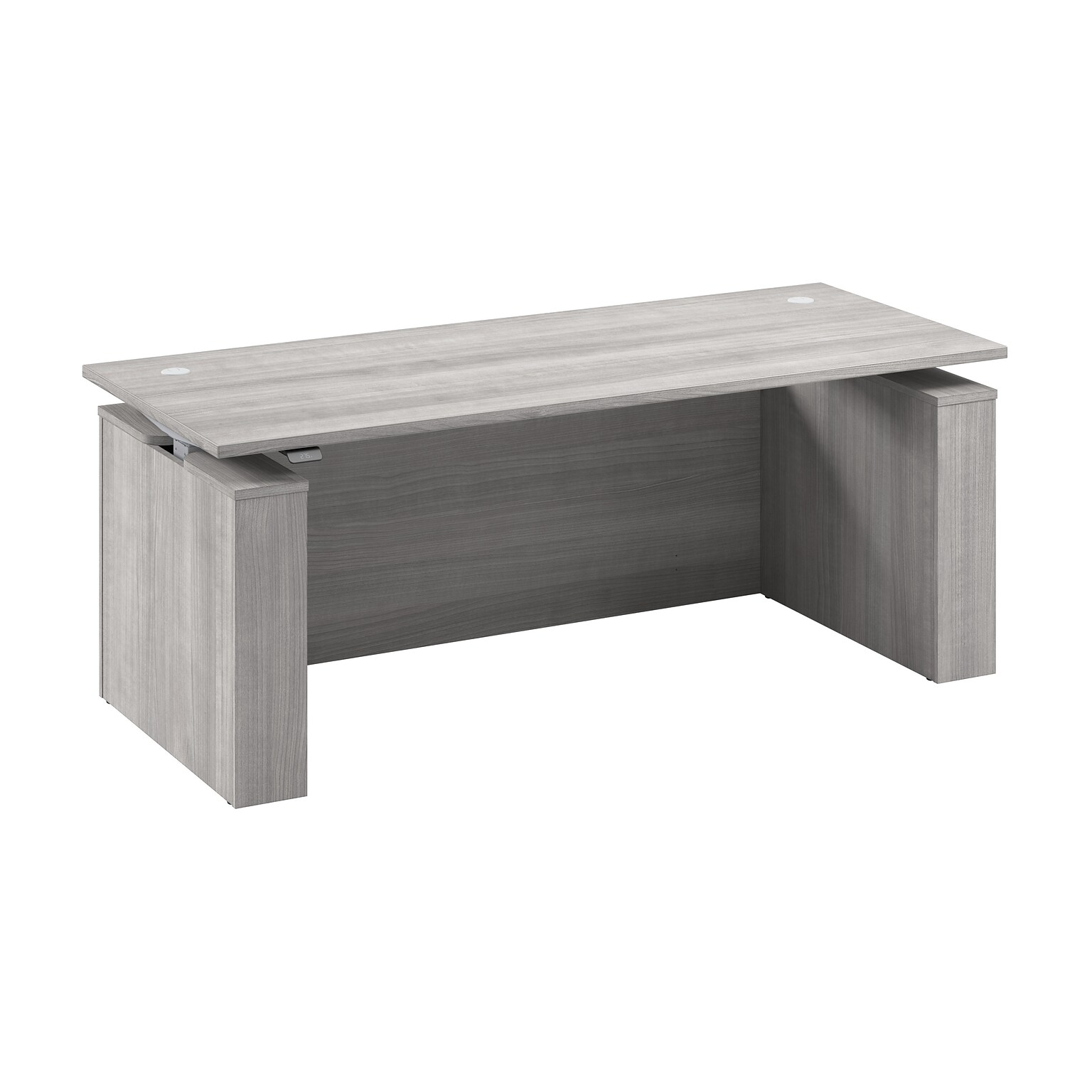 Bush Business Furniture Stratus 72W Electric Rectangular Adjustable Standing Desk with Modesty Panel, Platinum Gray (SUT004PG)