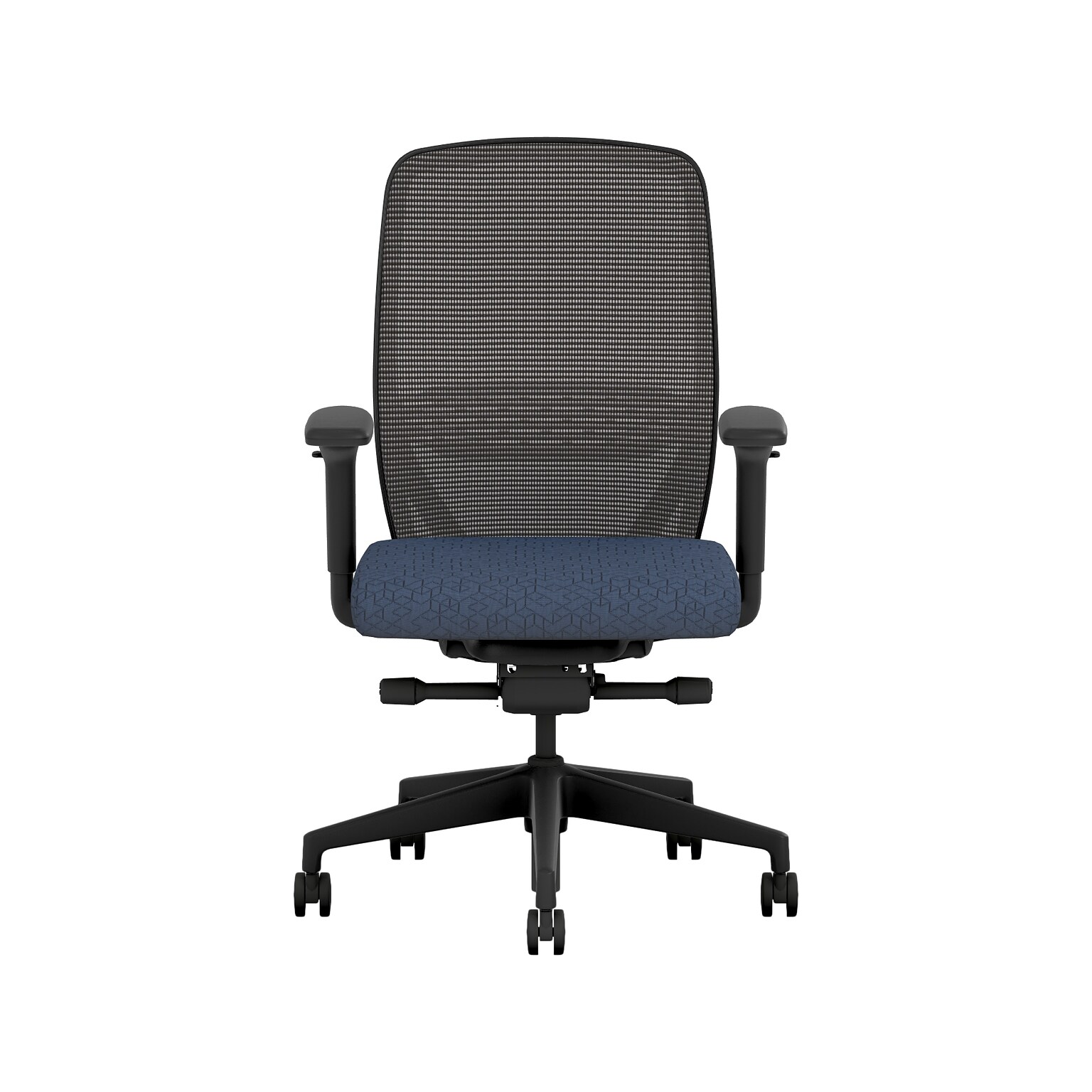 HON Nucleus Fabric/Mesh Swivel Task Chair, Navy/Black (HNR1KD.Y2.STC.A.H.IM.APX13.BL.SB.T)
