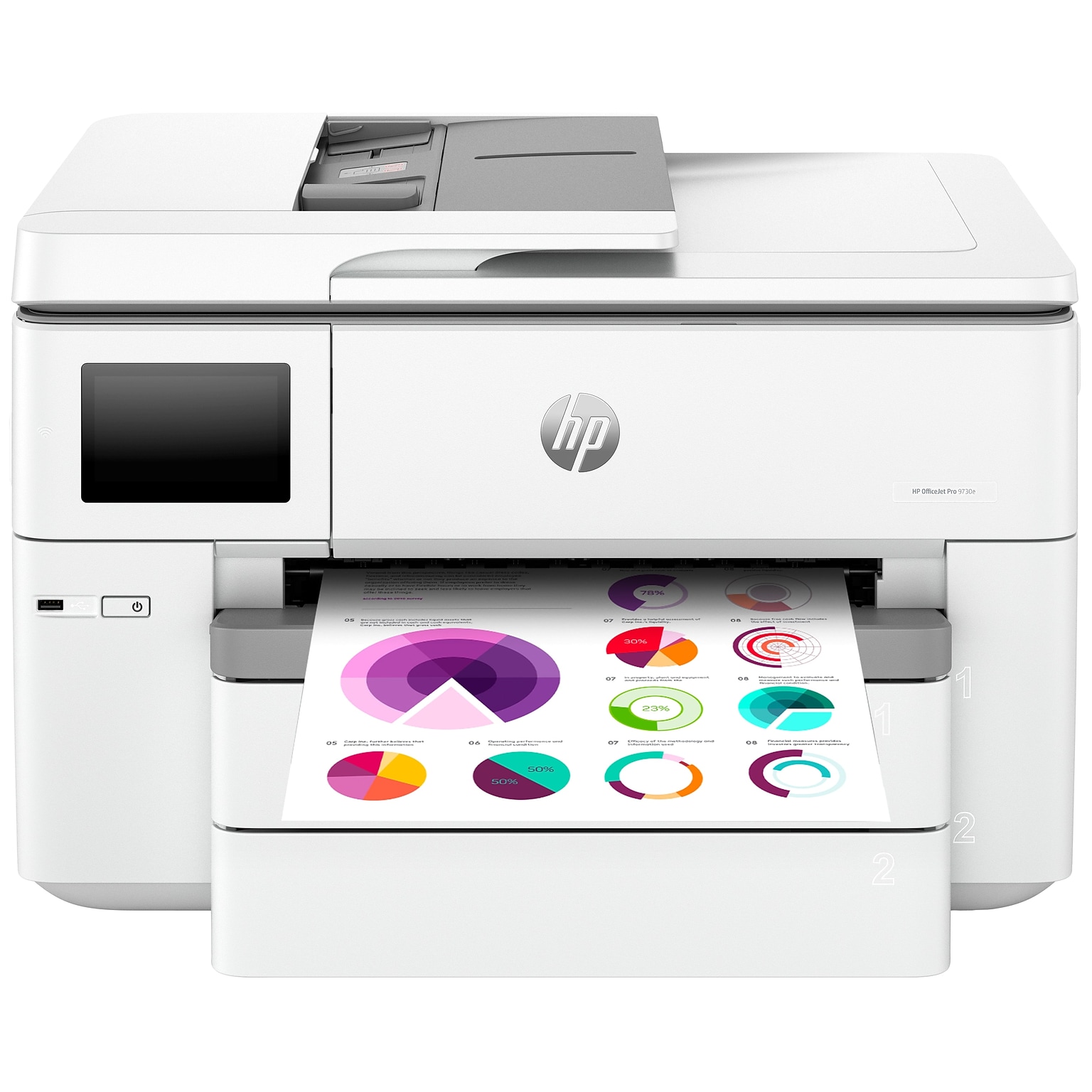 HP OfficeJet Pro 9730e Wide Format Wireless All-in-One Color Printer, Best for Office, 3 Months FREE INK with HP+ (537P6A)