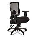 Alera® Etros Series Height & Width Adjustable Arm Fabric Computer and Desk Chair, Black (ALEET4217)