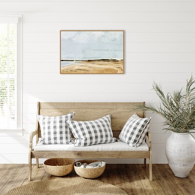 Amanti Art Quiet Coast I by Emma Caroline Framed Canvas Wall Art Print, 33" x 23" (A42677683002)