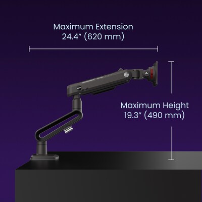 Kanto DMG Heavy-Duty Desktop Gaming Monitor Arm for 32” - 60” Screens, Black