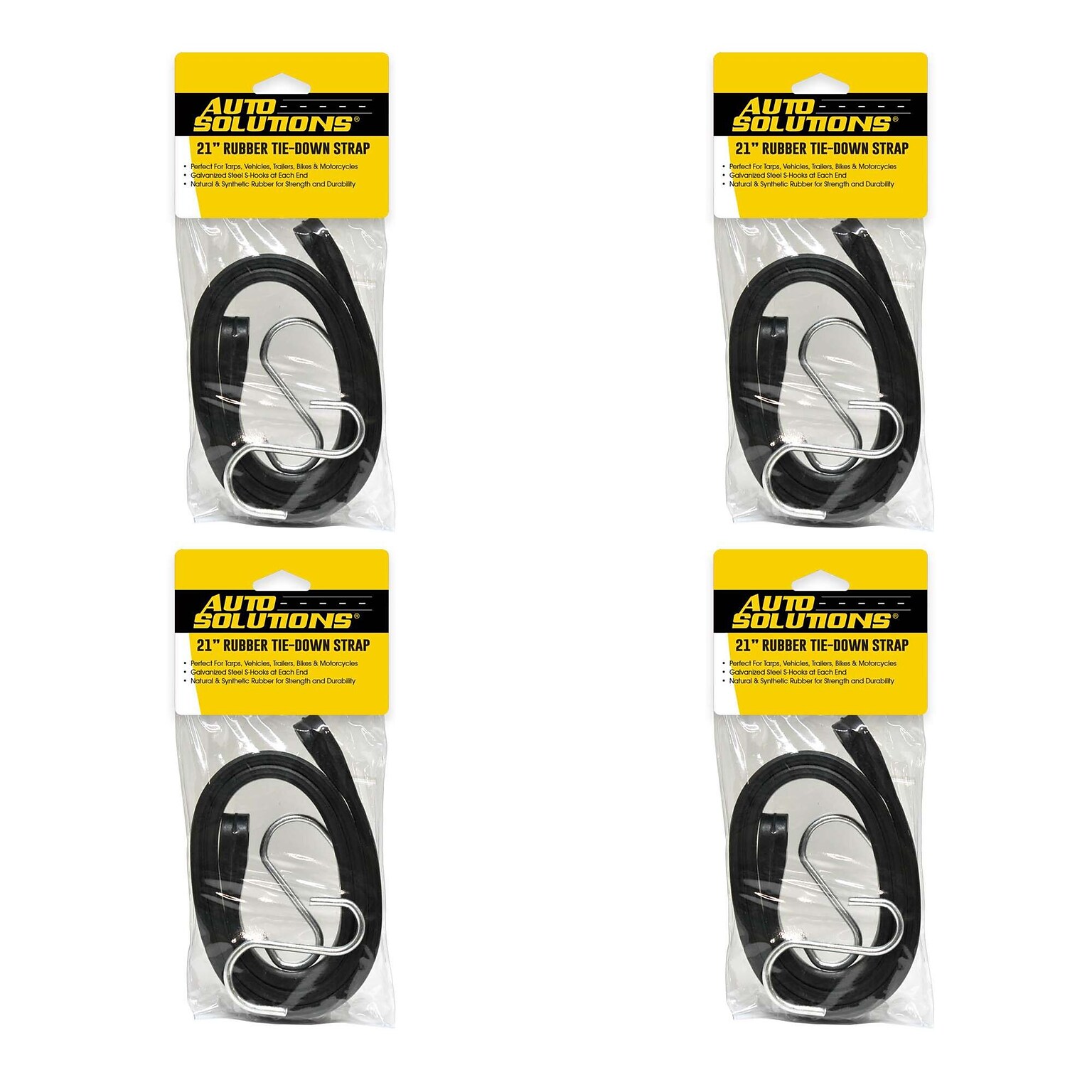 Auto Solutions EPDM 21 Tie Down, 4/Pack, 18 Packs/Carton (14852)