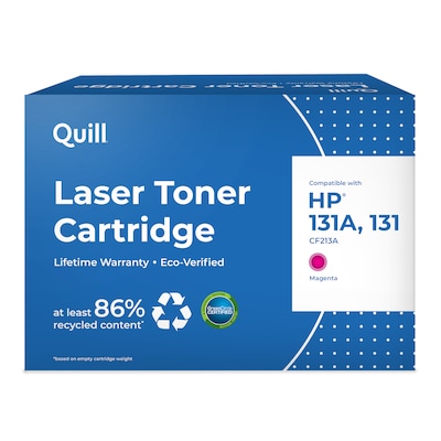 Quill Brand® Remanufactured Magenta Standard Yield Toner Cartridge Replacement for HP 131A (CF213A) (Lifetime Warranty)