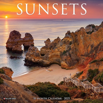 2025 Willow Creek Sunsets 2025 7 x 7 Yearly Wall Calendar (47286)